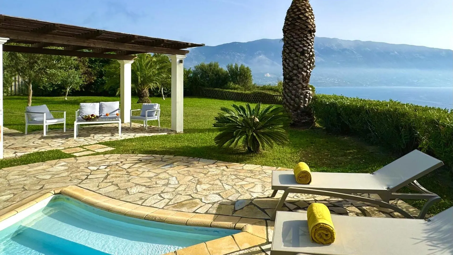 Villa Ermis Spartia Kefalonia location